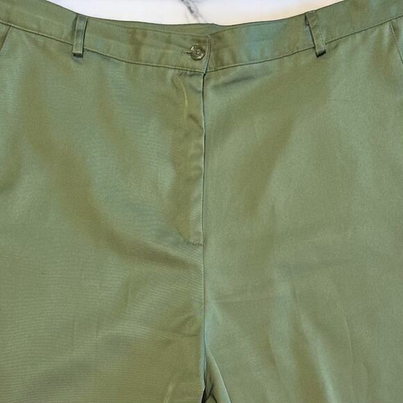 Vintage Lily's of Beverly Hills Green Shorts Plus Sz 18 Golf High Waist Pockets - Picture 2 of 9